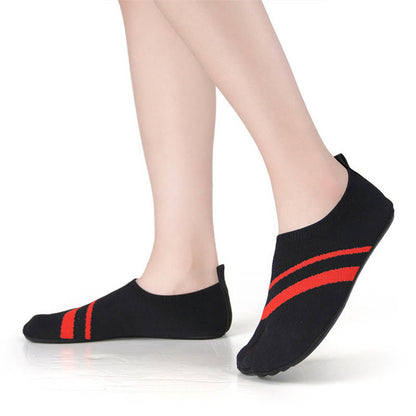 Plus Size Split Toe Stripe Slipper Socks - image 6