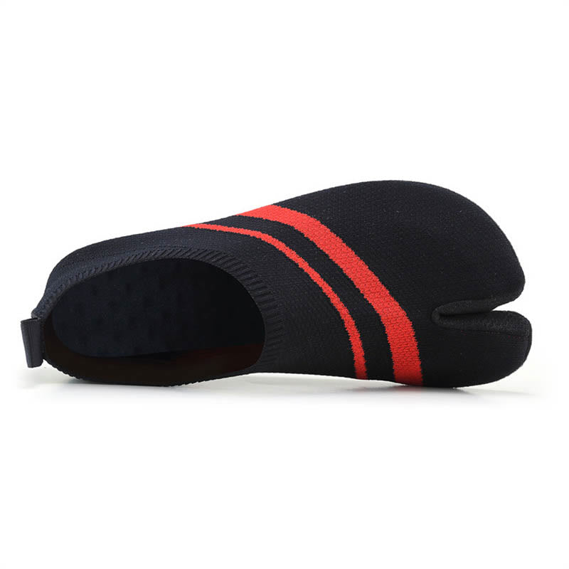 Plus Size Split Toe Stripe Slipper Socks - image 8