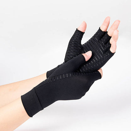 Fingerless Copper Compression Gloves - image 3