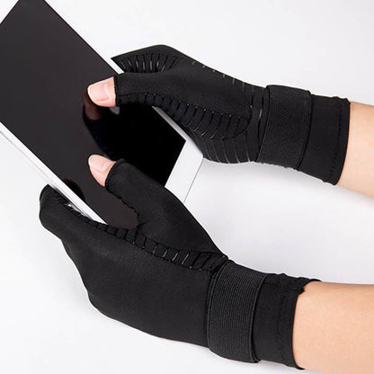 Bandage Fingerless Copper Compression Gloves - image 4