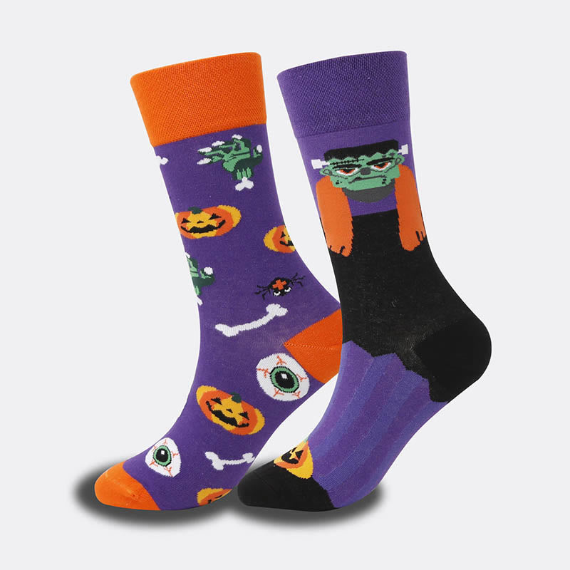 Plus Size Unique Patterned Crew Socks(5 Pairs) - image 7