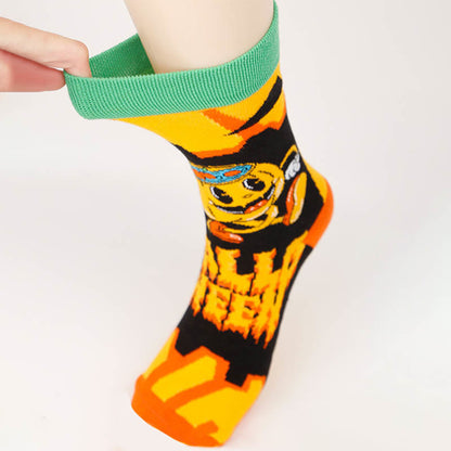 Plus Size Creative Halloween Crew Socks(4 Pairs) - image 2