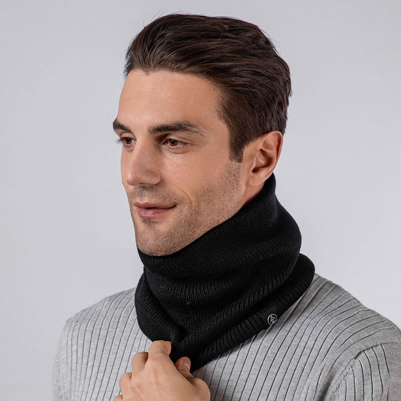 Solid Color Simple Knit Beanie Scarf 2 In 1 Set - image 5