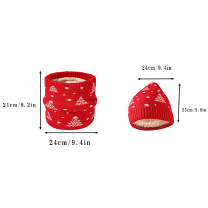 Winter Christmas Tree Beanie Scarf 2 In 1 Set - image 7