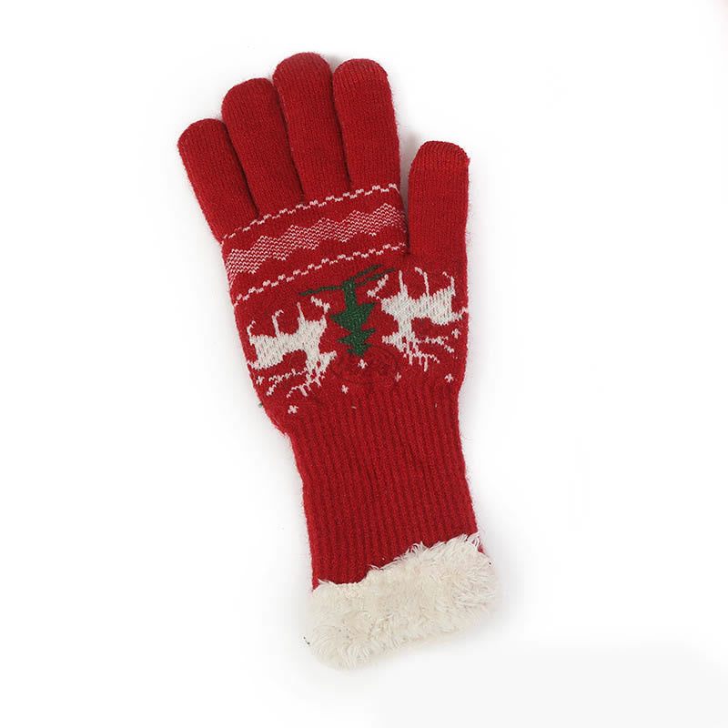 Christmas Style Beanie Scarf Gloves 3 In 1 Set - image 7