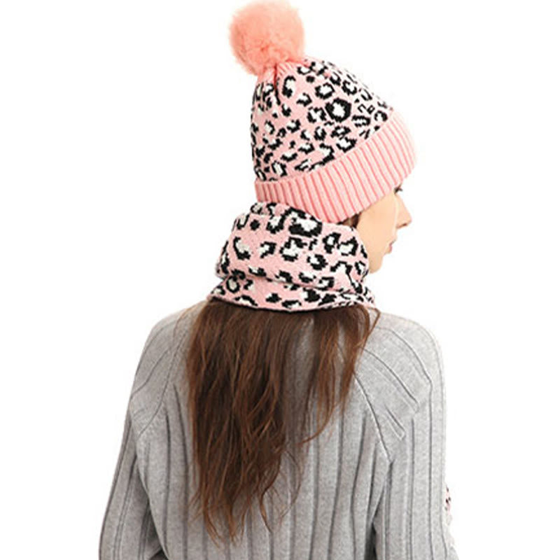 Leopard Gloves Beanie Scarf 3 In 1 Set - image 5