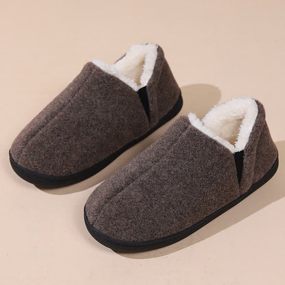 Plus Size Comfortable Warm Slippers - Brown - US 9-10 - image 12
