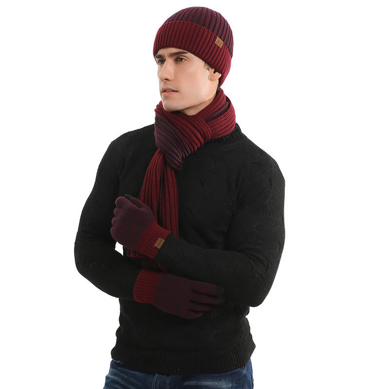 Color Matching Gloves Beanie Scarf 3 In 1 Set - image 6