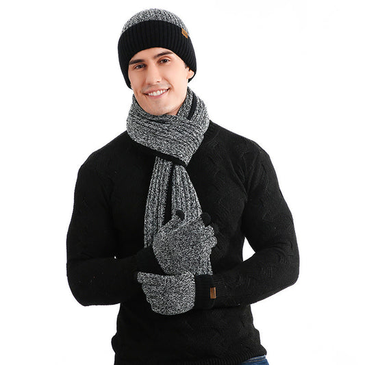 Color Matching Gloves Beanie Scarf 3 In 1 Set - image 0