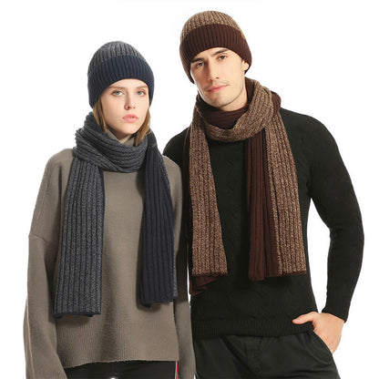 Color Matching Gloves Beanie Scarf 3 In 1 Set - image 1