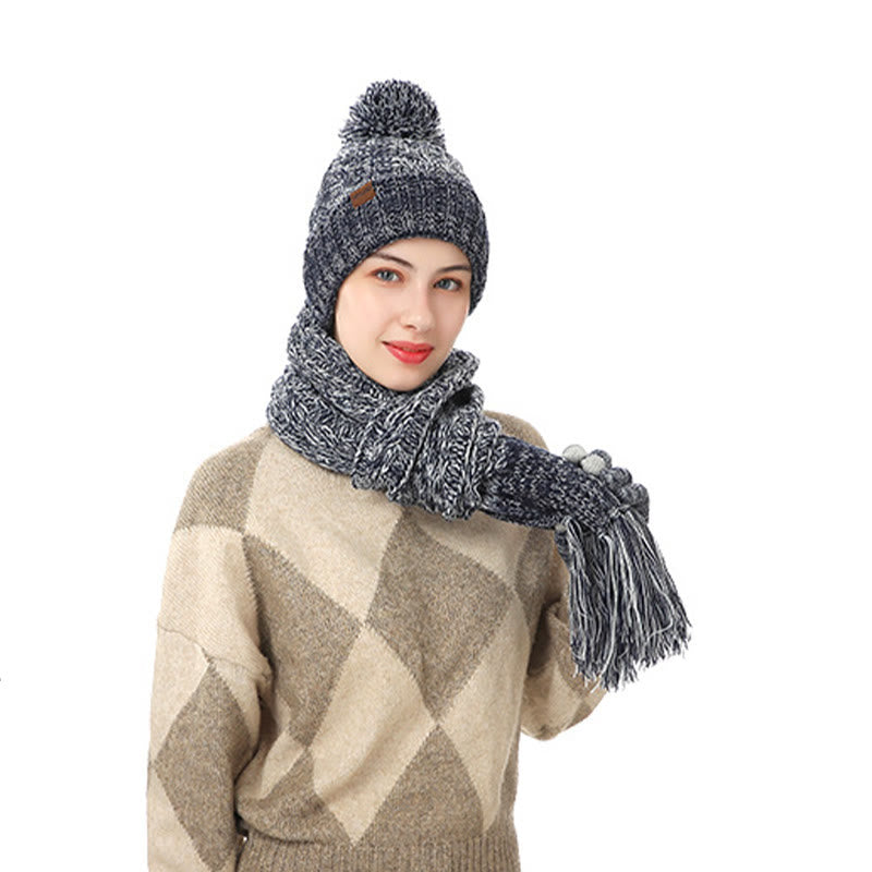 Classic Matching Gloves Beanie Scarf 3 In 1 Set - image 3