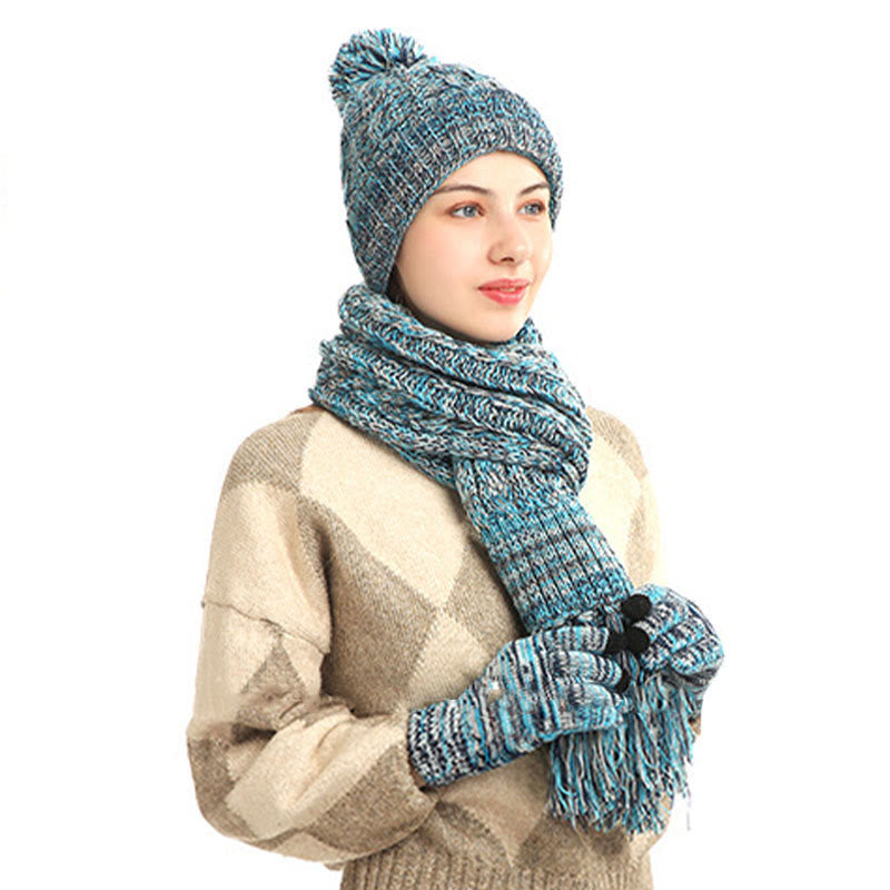 Classic Matching Gloves Beanie Scarf 3 In 1 Set - image 7