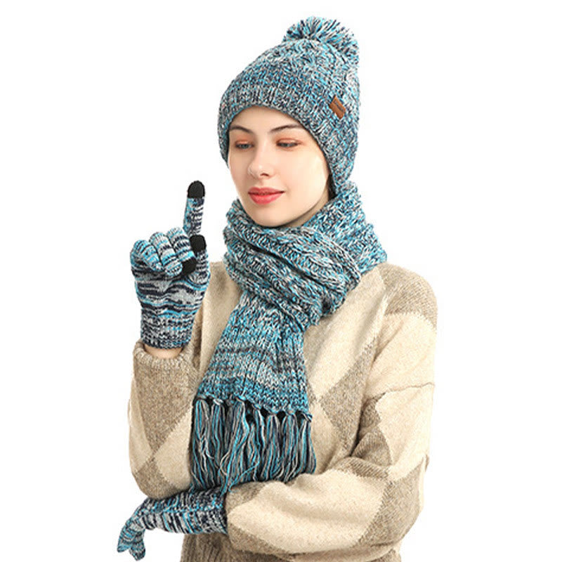 Classic Matching Gloves Beanie Scarf 3 In 1 Set - image 8