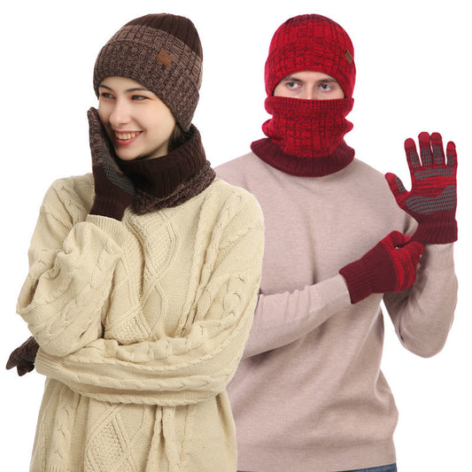 Outdoor Warmth Gloves Beanie Scarf 3 In 1 Set - image 0