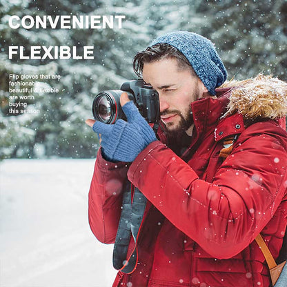 Winter Warm Knitted Fingerless Gloves - image 6