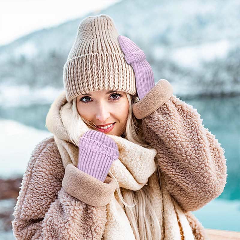 Winter Warm Knitted Fingerless Gloves - image 1