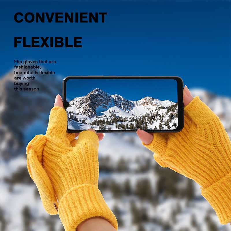 Winter Warm Knitted Fingerless Gloves - image 5