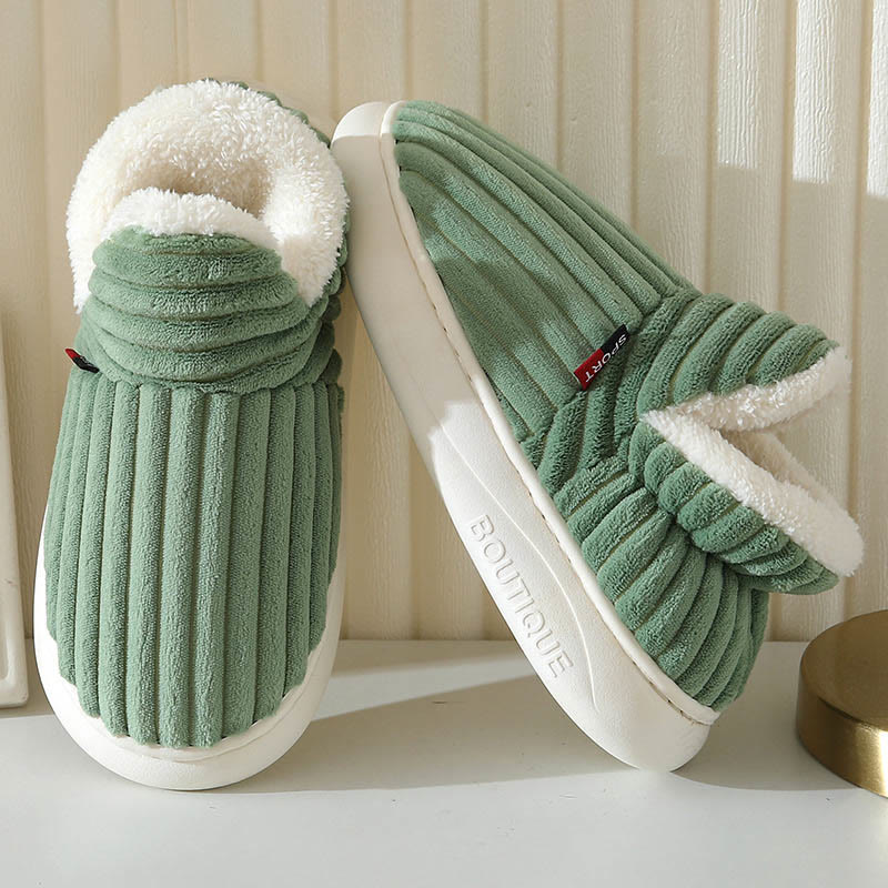 Plus Size Fur Lined House Slippers - image 6