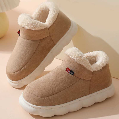 Plus Size  Soft Indoor Non Slip Slippers - Khaki - EU43-44(US8-9) - image 8