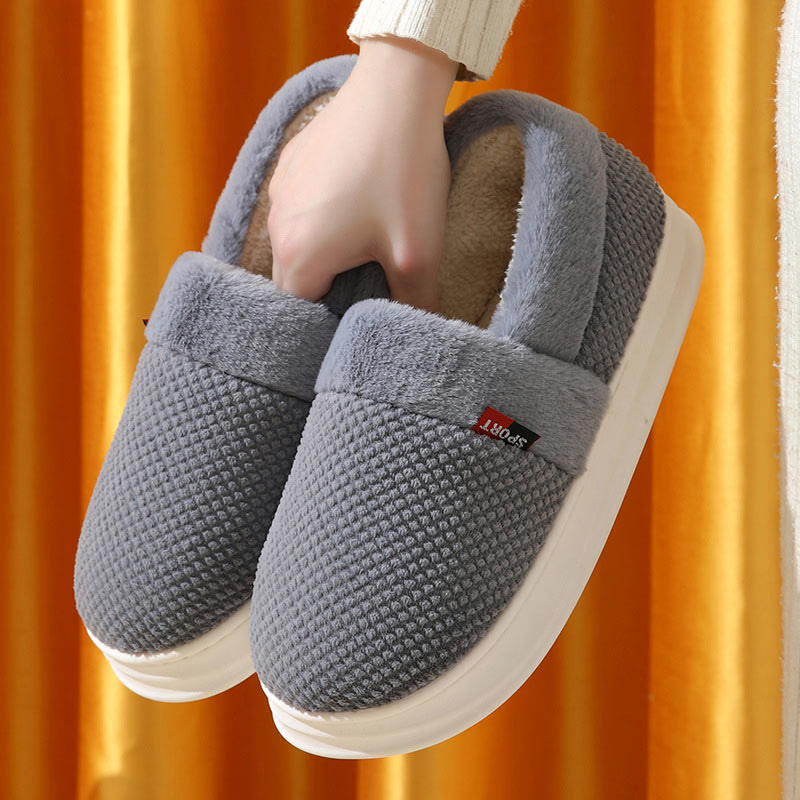 Plus Size Winter Warm Thick Sole Slippers - image 3