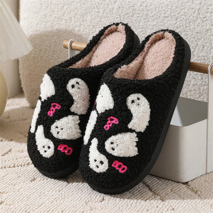 Plus Size Cute Ghost Slippers - Black - EU42-43(US8.5-9) - image 10