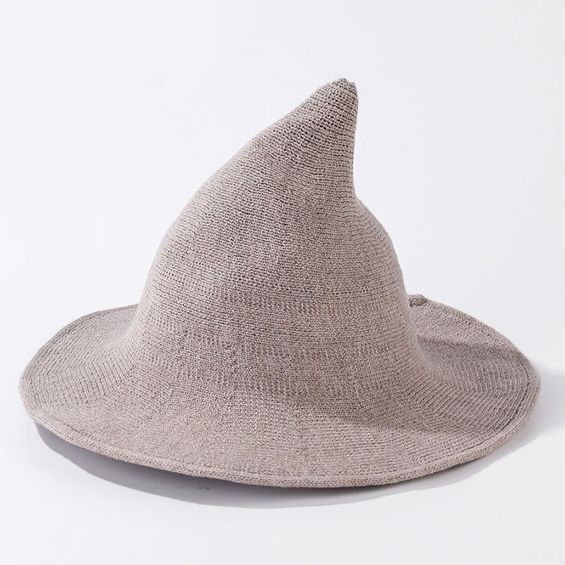 Halloween Solid Color Witch Hat - Khaki - One Size - image 9