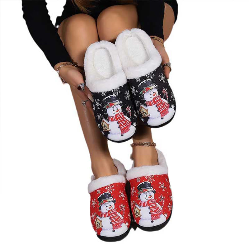 Plus Size Christmas Snowman Slippers - image 2