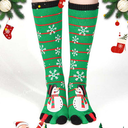 Plus Size Christmas Alignment Crew Socks(2 Pairs) - image 2