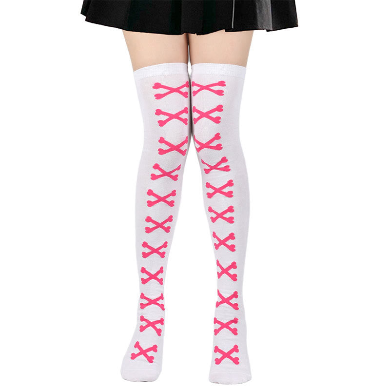 Halloween Bone Thigh High Knee Socks(7 Pairs) - image 2