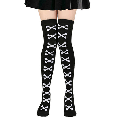 Halloween Bone Thigh High Knee Socks(7 Pairs) - image 6