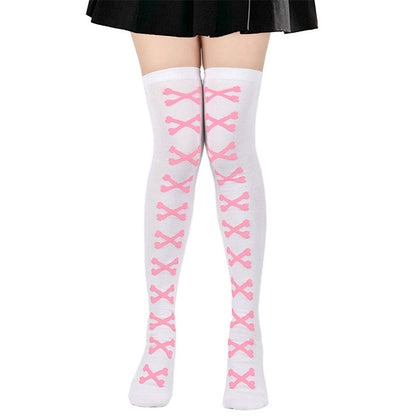 Halloween Bone Thigh High Knee Socks(7 Pairs) - image 4