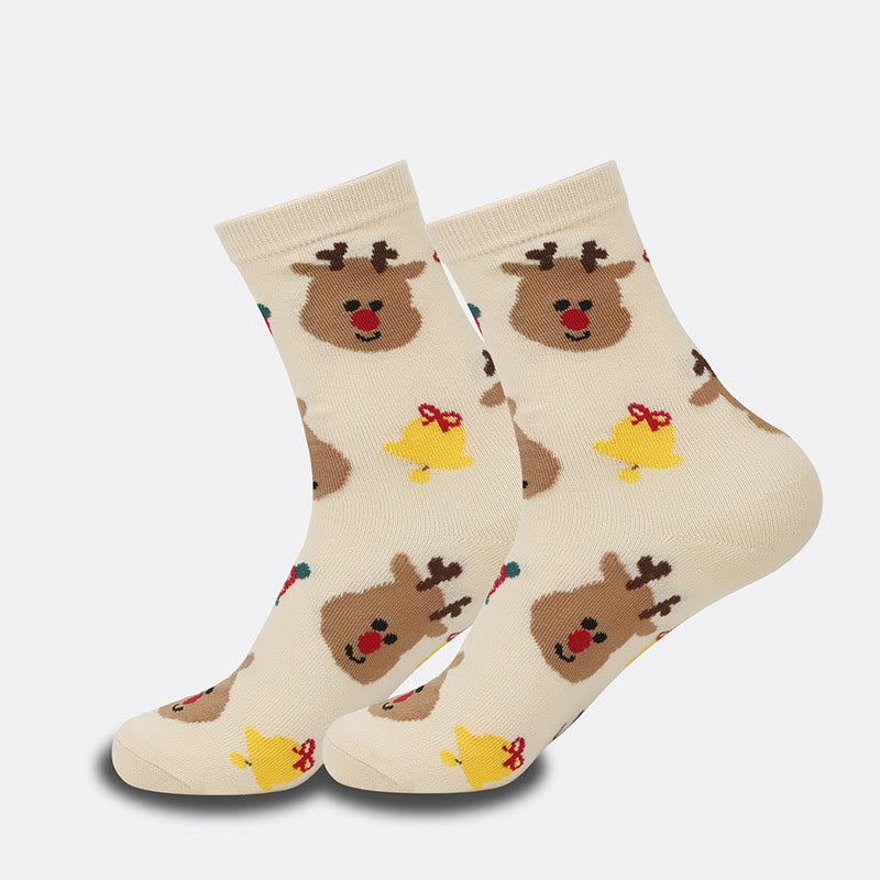 Cute Christmas Quarter Socks(4 Pairs) - image 6