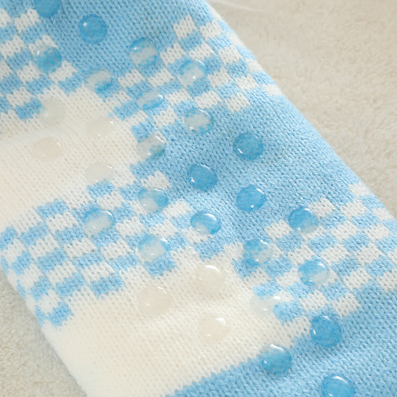 Plus Size Grid Slipper Socks(2 Pairs)