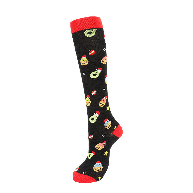 Christmas Cute Pattern Compression Socks(6 Pairs) - image 9
