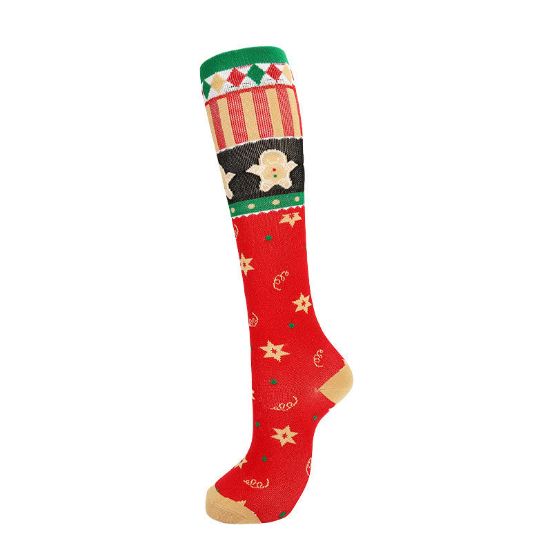 Christmas Cute Pattern Compression Socks(6 Pairs) - image 5