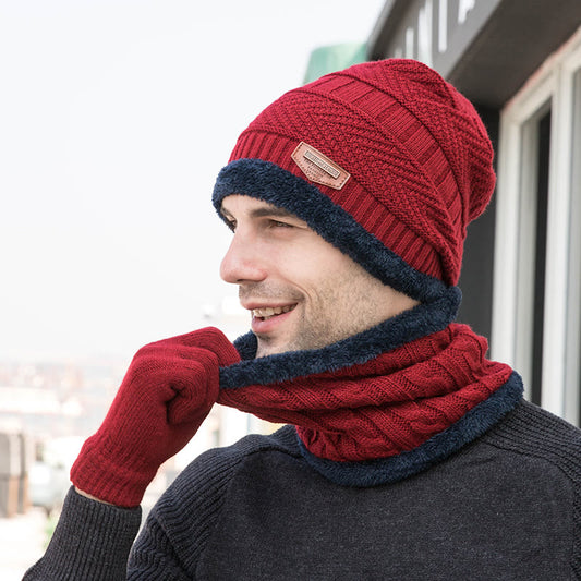 Winter Warm Gloves Beanie Scarf 3 In 1 Set - image 0