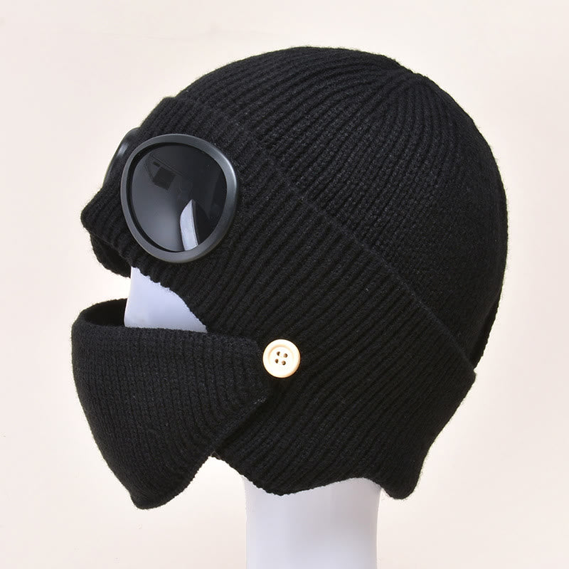 Masks Beanie Hat Warmer - Black - One Size - image 7