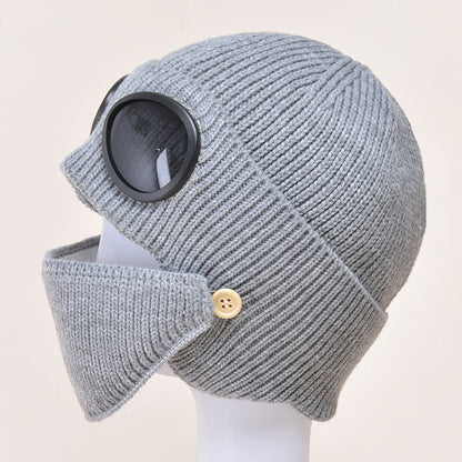 Masks Beanie Hat Warmer - Grey - One Size - image 10