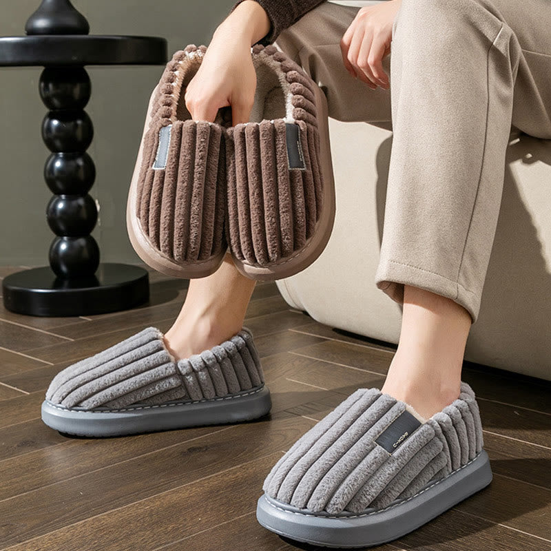 Plus Size Winter Plush Slippers - image 0