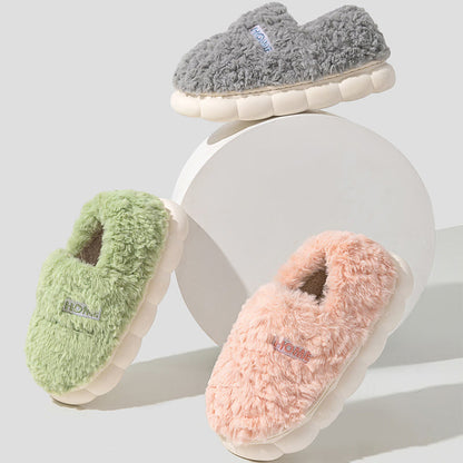 Plus Size Solid Color Thick Sole Slippers - image 5