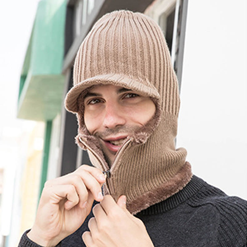 Zipper Beanie Gloves 2 In 1 Set - image 11