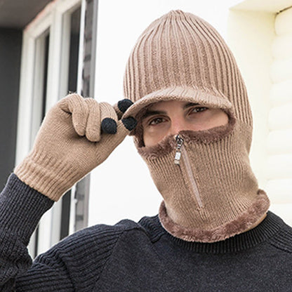 Zipper Beanie Gloves 2 In 1 Set - image 10