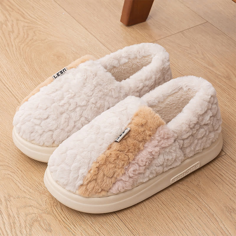 Plus Size Color Matching Slippers - Khaki - EU43-44(US9-10) - image 7