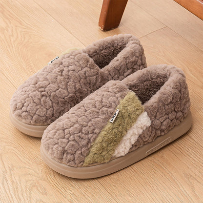 Plus Size Color Matching Slippers - Coffee - EU43-44(US9-10) - image 9