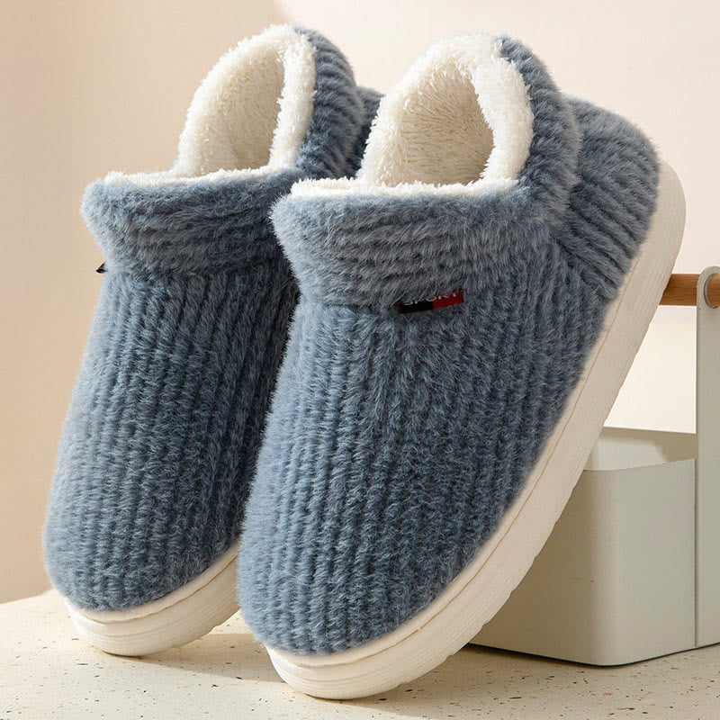 Plus Size Comfortable Candy Color Slippers - Grey - EU45-46(US11-12) - image 12