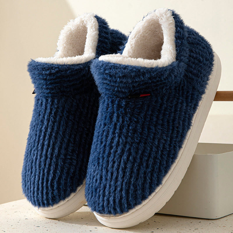 Plus Size Comfortable Candy Color Slippers - Navy Blue - EU45-46(US11-12) - image 10