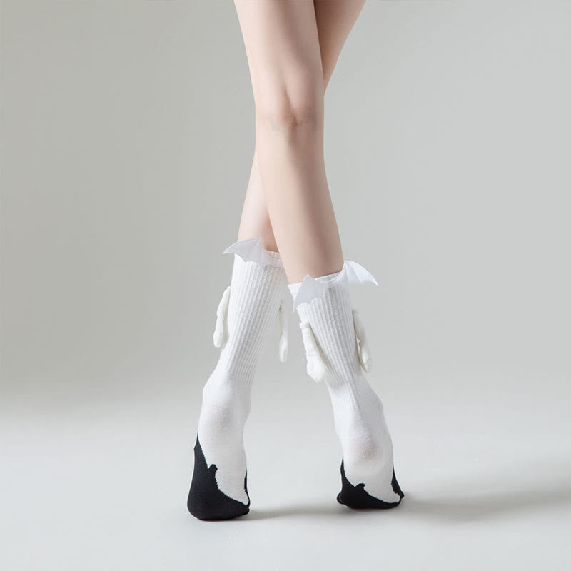 Plus Size Ghost Magnetic Attraction Quarter Socks(2 Pairs) - image 5