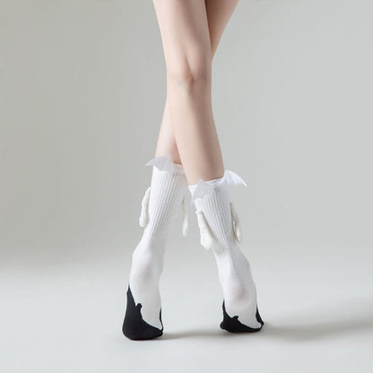 Plus Size Ghost Magnetic Attraction Quarter Socks(2 Pairs) - image 5