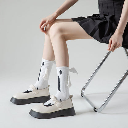 Plus Size Ghost Magnetic Attraction Quarter Socks(2 Pairs) - image 8
