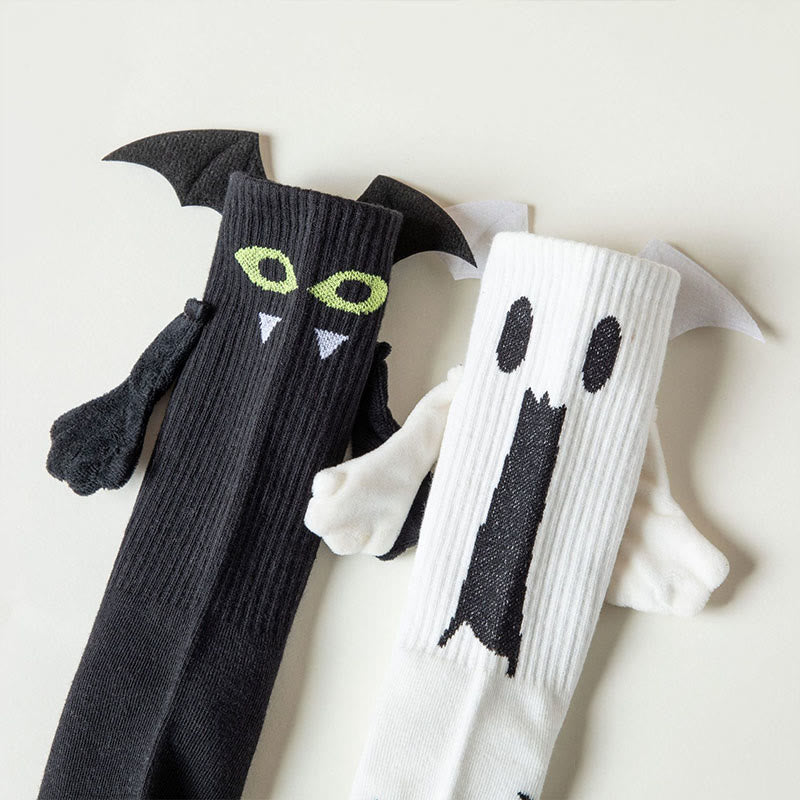 Plus Size Ghost Magnetic Attraction Quarter Socks(2 Pairs) - image 11